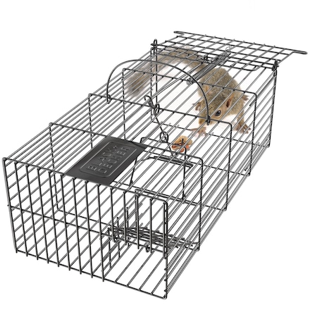 Black & Decker Rodent Catch and Release Cage Trap for Mice, Squirrels, Chipmunks, and Other Rodents and Pests BDXPC800